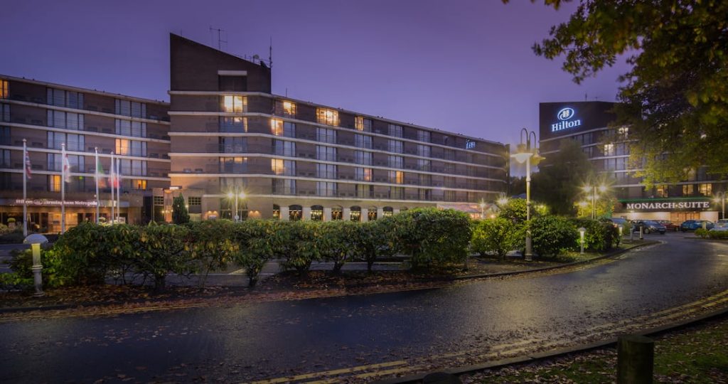 Exterior shot of the Hilton Birmingham Metropole.